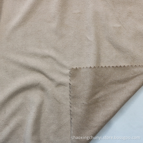 Kualitas 100polyester Plain Plain Plain Kapal Laut Rajutan Laut Kain Fleece Fleece untuk Set Sofa Jaket Mantel
